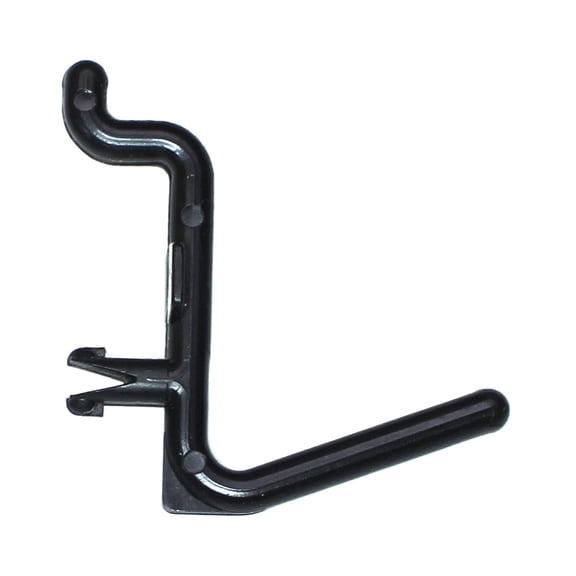 L Style Plastic Black Locking Pegboard Hook Kit - Multi-Pack / Garage storage jewelry tools crafts Plastic Peg board hooks - Black 50 Pack