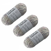 Loops & Threads Classic Cotton Big Ball Ombre Yarn for Knitting, Crochet & Crafts, Medium Weight 4, 100% Cotton Yarn, 12oz/350g, 582 yd/533m, Confetti Ombre, 3 Pack