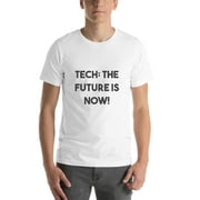 L Tech: The Future Is Now! Bold T Shirt Short Sleeve Cotton T-Shirt By Undefined Gifts