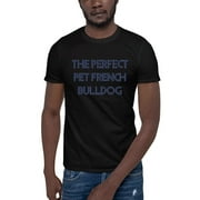 L The Perfect Pet: French Bulldog Retro Style Short Sleeve Cotton T-Shirt By Undefined Gifts