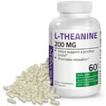 thumbnail image 1 of L-Theanine 200mg (Double-Strength) with Passion Flower Herb - Reducing Stress - Non-GMO Gluten Free, 60 Capsules, 1 of 4