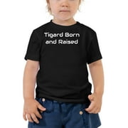 L Tigard Born And Raised Short Sleeve Cotton T-Shirt By Undefined Gifts