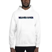 L Tri Color Beaver River Hoodie Pullover Sweatshirt By Undefined Gifts