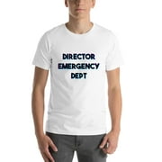 L Tri Color Director Emergency Dept Short Sleeve Cotton T-Shirt By Undefined Gifts
