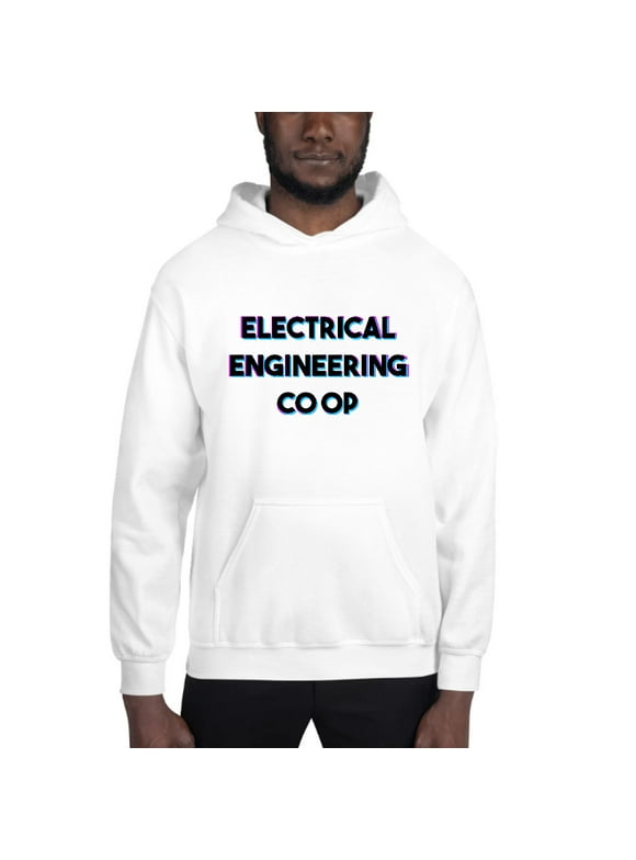 L Tri Color Electrical Engineering Co Op Hoodie Pullover Sweatshirt By Undefined Gifts