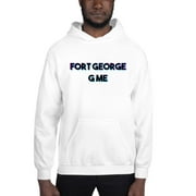 L Tri Color Fort George G Me Hoodie Pullover Sweatshirt By Undefined Gifts