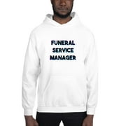 L Tri Color Funeral Service Manager Hoodie Pullover Sweatshirt By Undefined Gifts