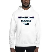 L Tri Color Information Services Tech Hoodie Pullover Sweatshirt By Undefined Gifts