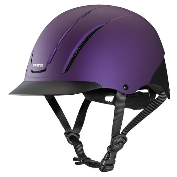 L Troxel Full Coverage Design Optimal Horse Riding Helmet Violet Duratec