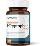 L-Tryptophan Supplement, 1500mg, 240 Capsules, Nighttime Formula, Non-GMO