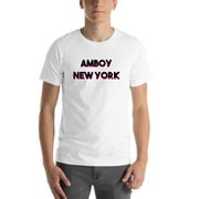 L Two Tone Amboy New York Short Sleeve Cotton T-Shirt By Undefined Gifts