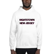 L Two Tone Hightstown New Jersey Hoodie Pullover Sweatshirt By Undefined Gifts