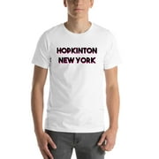 L Two Tone Hopkinton New York Short Sleeve Cotton T-Shirt By Undefined Gifts