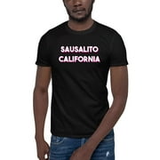 L Two Tone Sausalito California Short Sleeve Cotton T-Shirt By Undefined Gifts