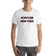 L Two Tone Schuyler New York Short Sleeve Cotton T-Shirt By Undefined Gifts