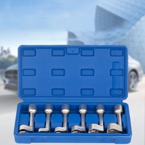 L-Type Diesel Injector Line Socket Wrench Set 12-19mm 1/2 Inch Drive For Fuel Line Disconnect With Storage Case For Mechanics And DIY