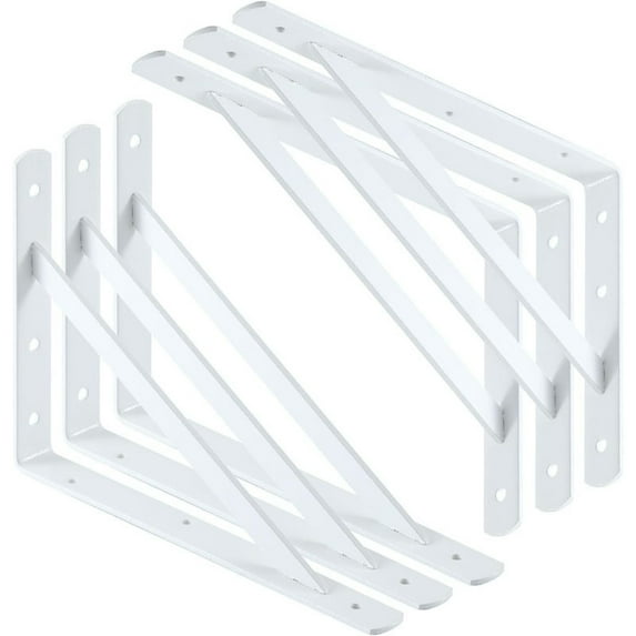 L-Type Heavy Duty Iron Metal Floating Shelf Wall Mount Joint Angle Bracket For Home Bookshelf Decor, 90 Degree Corner Thickened Bracket Heavy-Duty Support, 3 Sizes Available