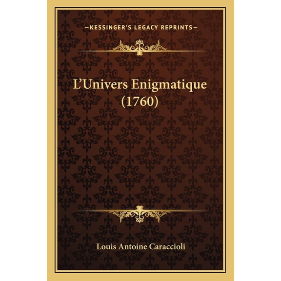L'Univers Enigmatique (1760) (Paperback)