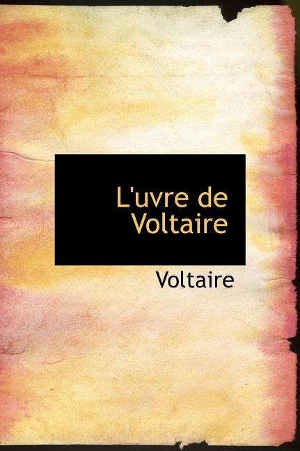 L'Uvre de Voltaire (Hardcover)