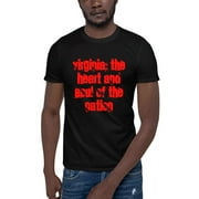 L Virginia: The Heart And Soul Of The Nation Cali Style Short Sleeve Cotton T-Shirt By Undefined Gifts