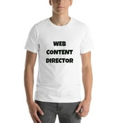 L Web Content Director Fun Style Short Sleeve Cotton T-Shirt By Undefined Gifts