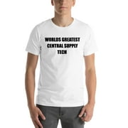 L Worlds Greatest Central Supply Tech Short Sleeve Cotton T-Shirt By Undefined Gifts