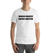 L Worlds Greatest Funeral Director Short Sleeve Cotton T-Shirt By Undefined Gifts