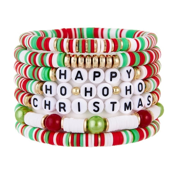 L.YY 7-Piece Holiday Bead Bracelet Set