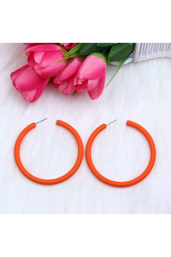 Colorful Hoop Earrings for Women - Trendy & Lightweight Statement Jewelry