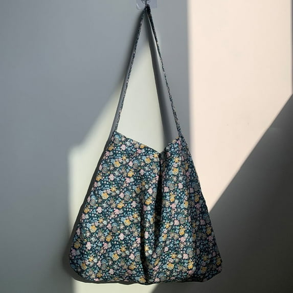 L.YY Vintage Patterned Hobo Bag - Retro Style Large Capacity Shoulder Bag for Daily Use