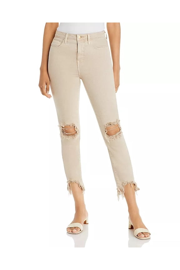 BISCUIT DESTRUCTED Women's High Line High Rise Skinny Jeans, US 28