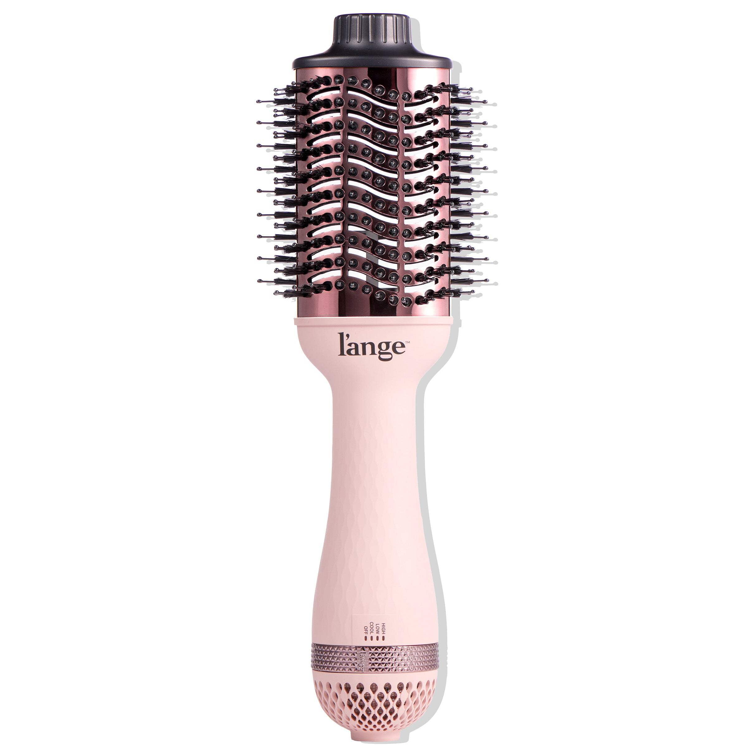 L'ange 2-in-1 Heat Brush Dryer, Titanium Barrel 75mm, Frizz-Free Volumizing Tool