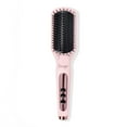 thumbnail image 1 of L'ange Hair Le Vite Hair Straightener Brush | Heated Hair Straightening Brush Flat Iron, Blush, 1 of 11