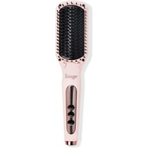 L'ange Hair Le Vite Hair Straightener Brush | Heated Hair Straightening Brush Flat Iron