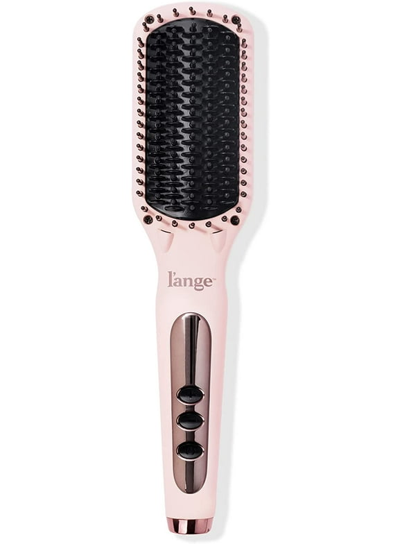 L'ange Hair Le Vite Hair Straightener Brush | Heated Hair Straightening Brush Flat Iron