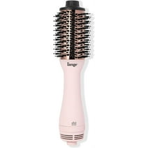 L'ange Hair Le Volume 2-in-1 Titanium Blow Dryer Brush Blush Hot Air Brush with Oval Barrel
