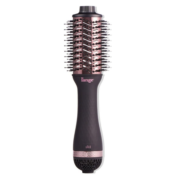 L'ange Hair Le Volume 2-in-1 Titanium Blow Dryer Brush Blush Hot Air Brush with Oval Barrel