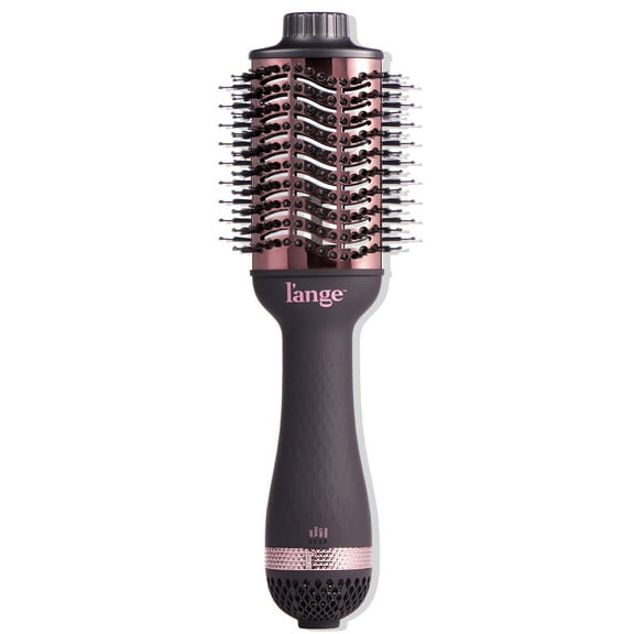 L'ange Hair Le Volume 2-in-1 Titanium Blow Dryer Brush Blush Hot Air Brush with Oval Barrel