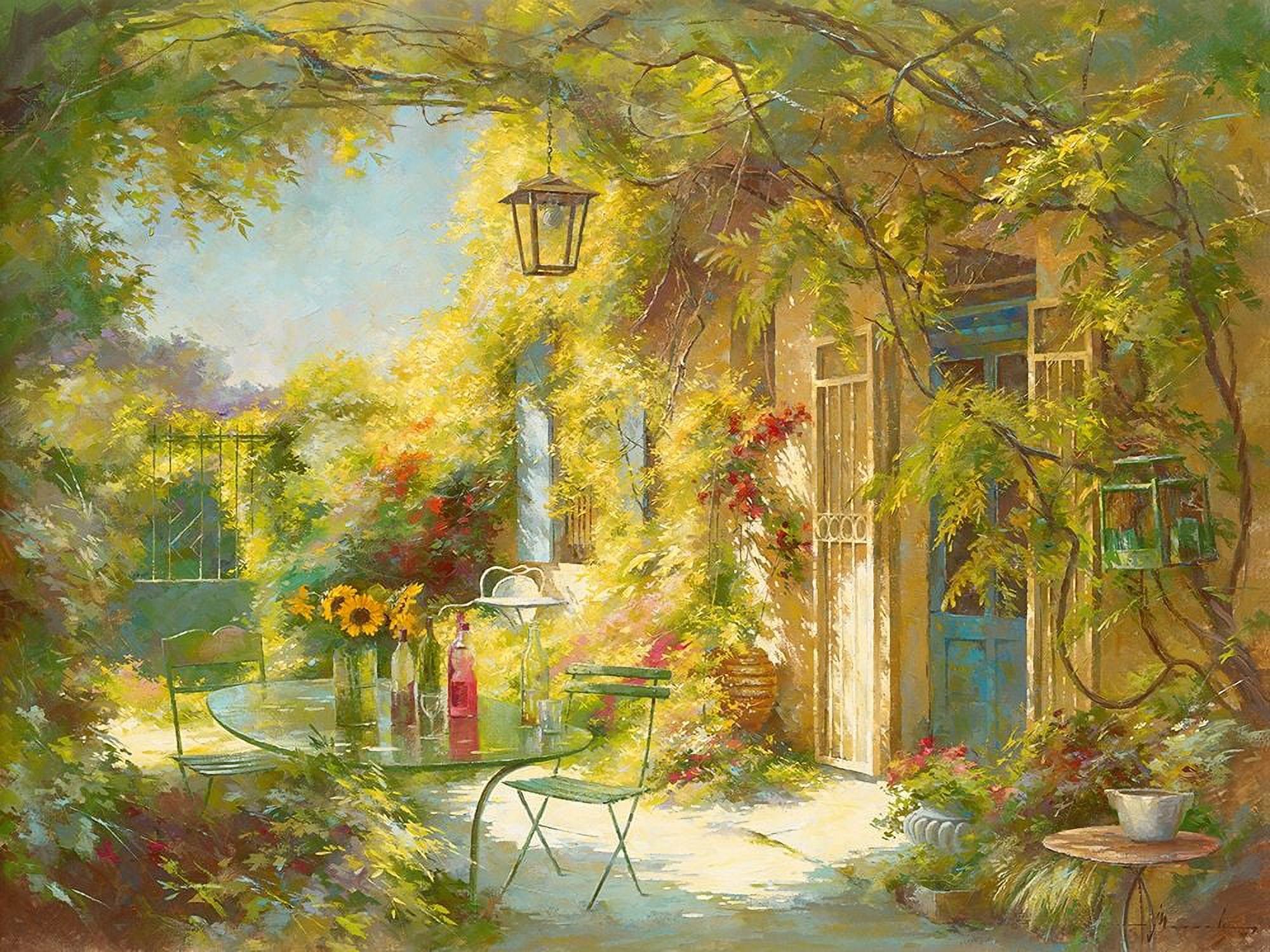 L apero chez les amis by Johan Messely (24 x 18) - image 1 of 1