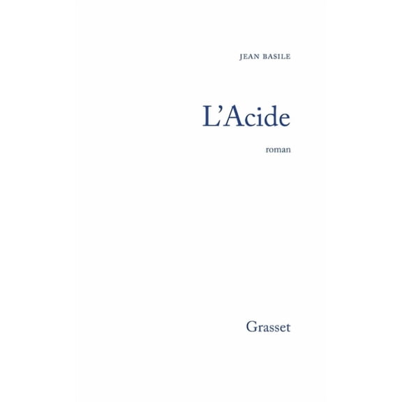 L'acide, (Paperback)