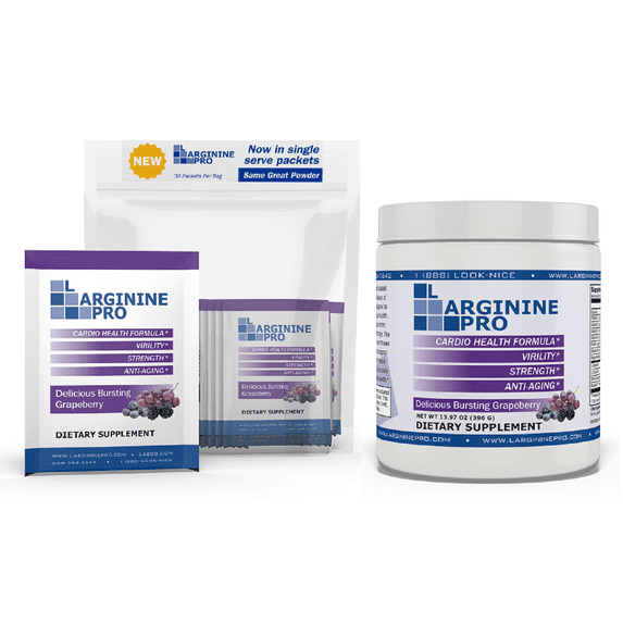 L-arginine Pro, #1 NOW L-arginine Supplement - 5,500mg of L-arginine PLUS 1,100mg L-Citrulline Pre-Workout Powder (Grapeberry Pouch+ Grapeberry Jar)