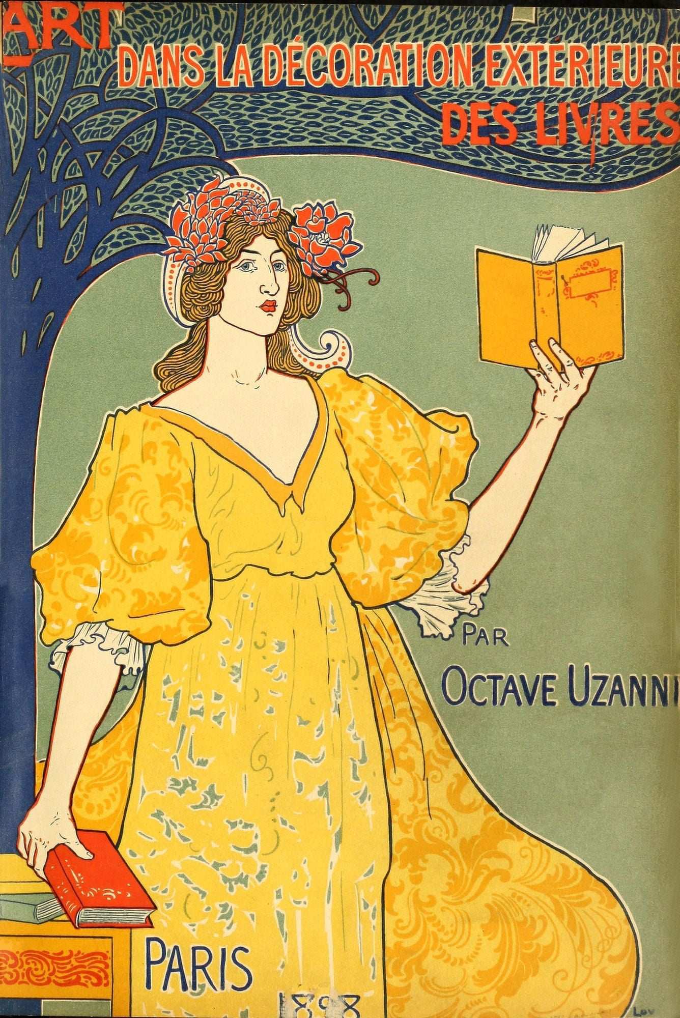 L art dans la dcoration extrieure des livres 1898 Canvas Art - Louis Rhead (18 x 24)