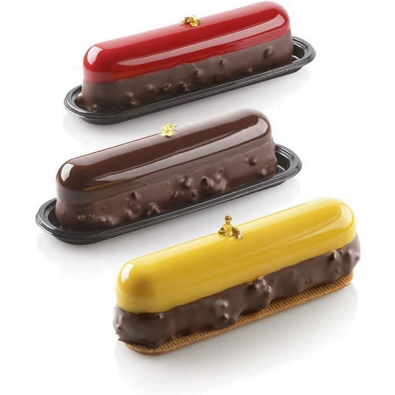 L'clair120 Silicone Mold 5.31 Inch x 1.10 Inch x 1.46 Inch High, 8 Cavities$$Home Decor, Kitchen, & Other