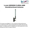 thumbnail image 1 of L-com HG5808U 5.8GHz 8dBi Omnidirectional Antenna N-Female Connector, 1 of 2