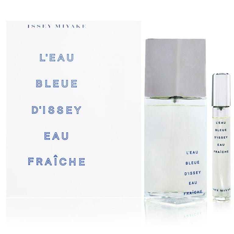 L'eau Bleue d'Issey Eau Fraiche Pour Homme by Issey Miyake 2 Piece Set  Includes: 4.2 oz Eau de Toilette Spray + 0.5 oz Eau de Toilette Spray 