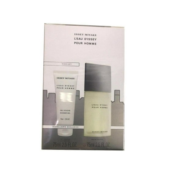 L'eau D'issey Issey Miyake Mens 2 piece Gift Set 2.5 edt + 2.5 gel NIB