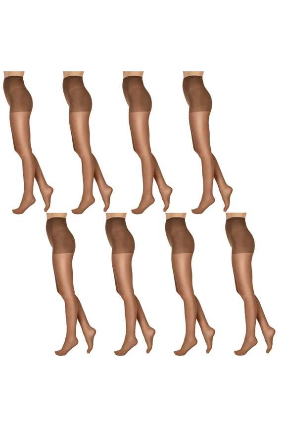 Everyday Women's Regular Pantyhose, 8 Pack