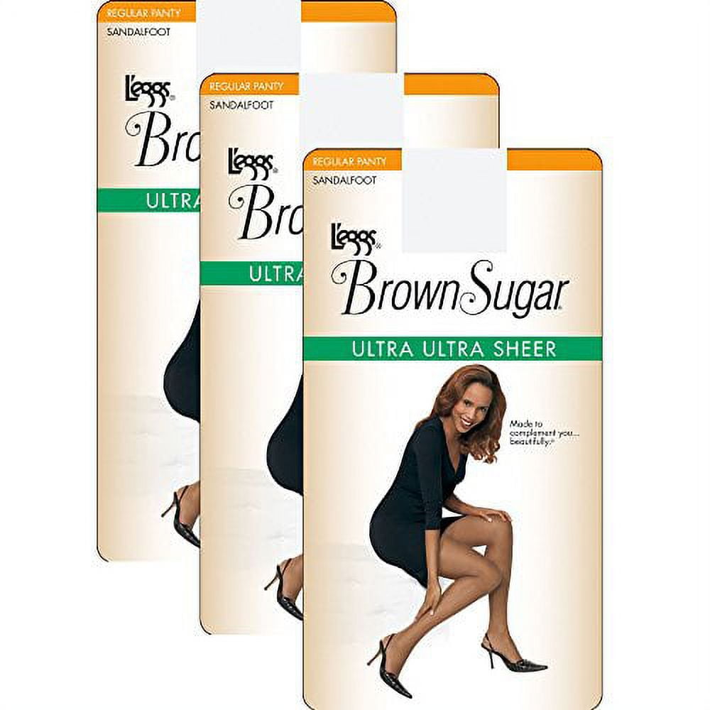 L'eggs Brown Sugar Ultra Ultra Sheer Pantyhose Set of 3 ,White-XL Pack of 3  - Walmart.com