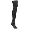 thumbnail image 1 of L'eggs Casual Rib Tight-Size M-Black, 1 of 2