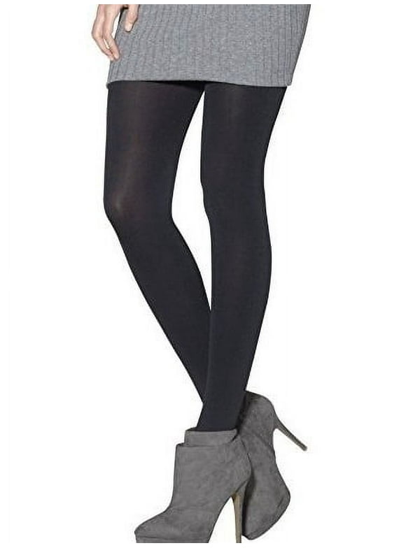 L'eggs Casuals Women's Black Opaque Body Shaping Tights (1 pair pack)